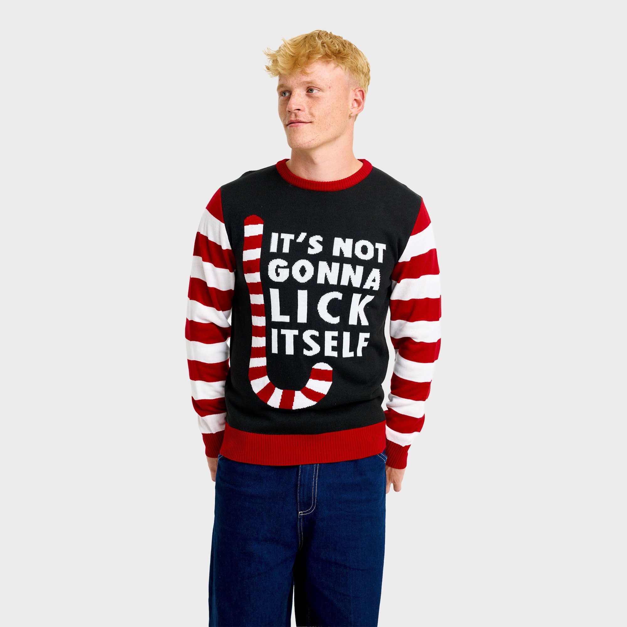 Candy cane julesweater - Herre